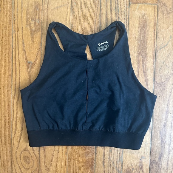 Soffe Women's Midnight Black Sports Bra - Picture 1 of 3
